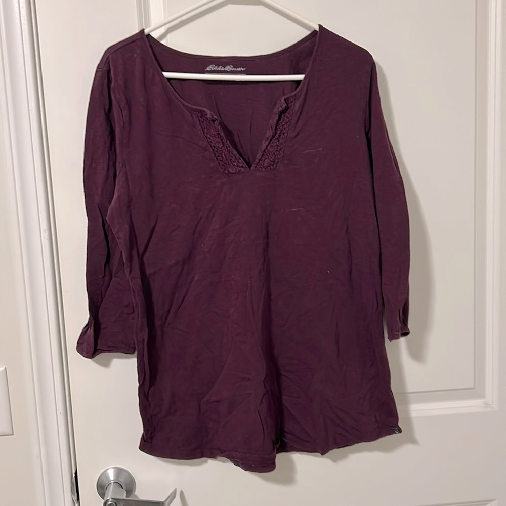 Eddie Bauer 3/4 sleeve top
